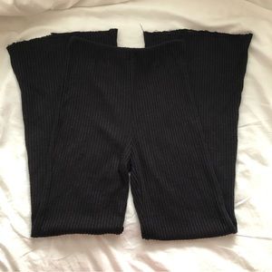 Forever 21 Ribbed Wide-Leg Pants